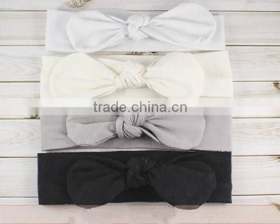 Candy color Headwear Baby Toddler Cute Girl Kids Bow Turban Knot Headband