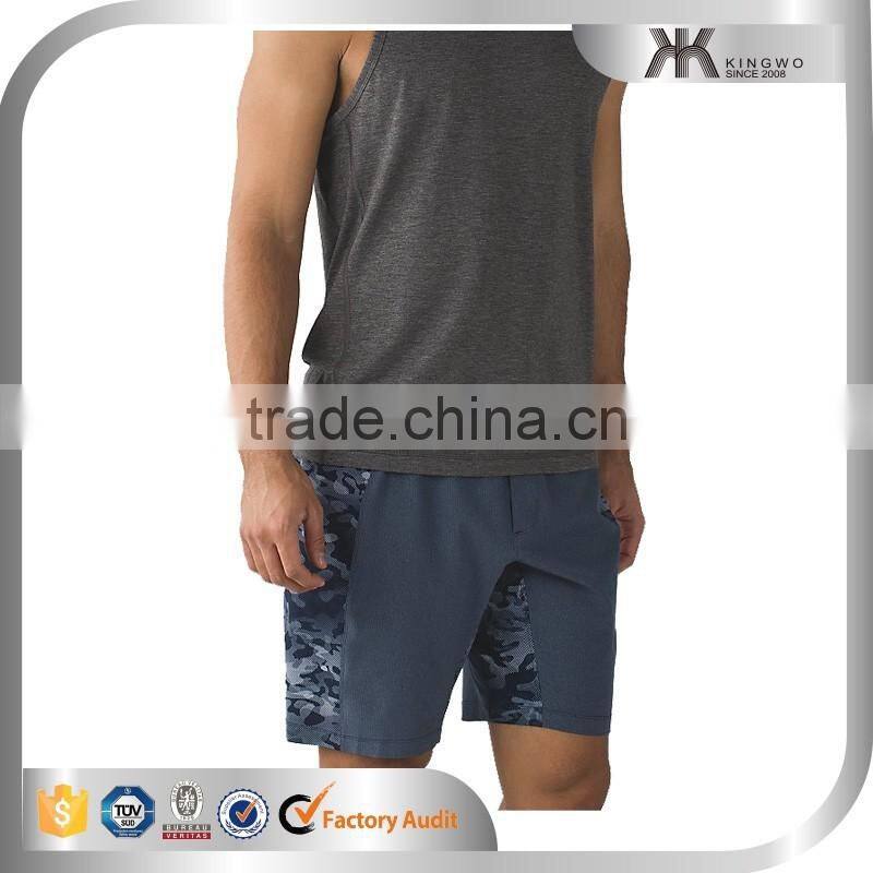 Side panel sublimation dry fit mens training shorts running shorts