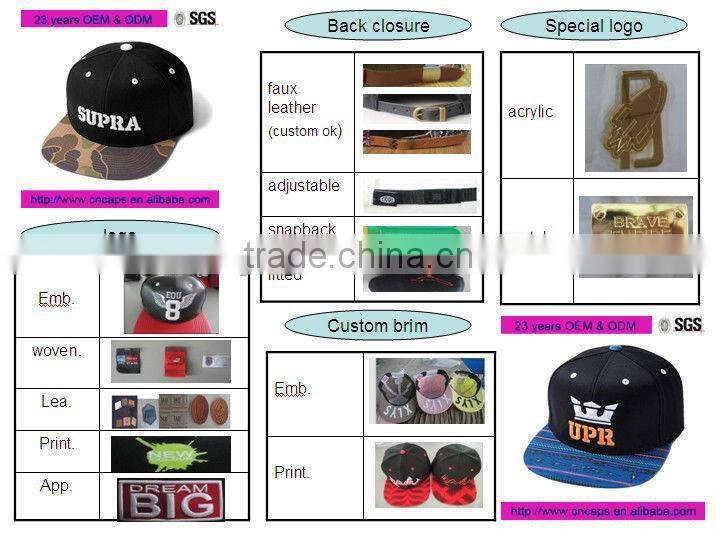 2015 Design Your Own 100% Cotton Flat Brim 5 Panel Caps Blank Wholesale 5 Panel Cap Wool