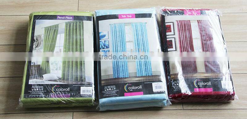 polyester bathroom ready made shimmer lined panel curtains with grommets