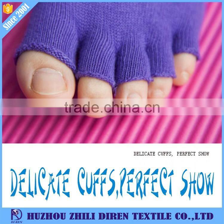 High Elasticity Custom Non slip Toeless/Toe Yoga Socks for Women
