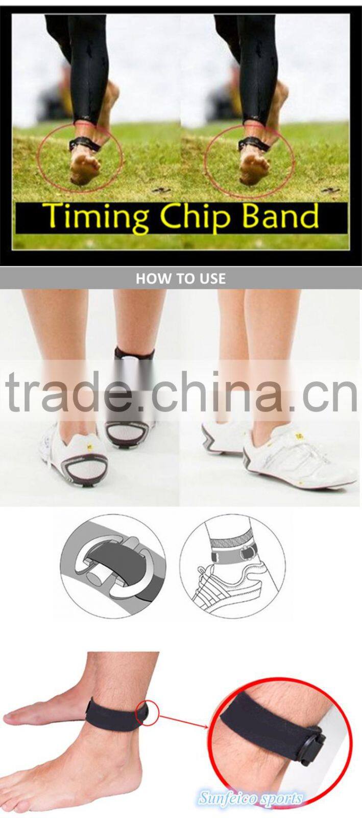 Customized Leg Band - Customized Neoprene Strap for Holding Timing Chip - Accept Custom - Ebay/Amozn Supplier