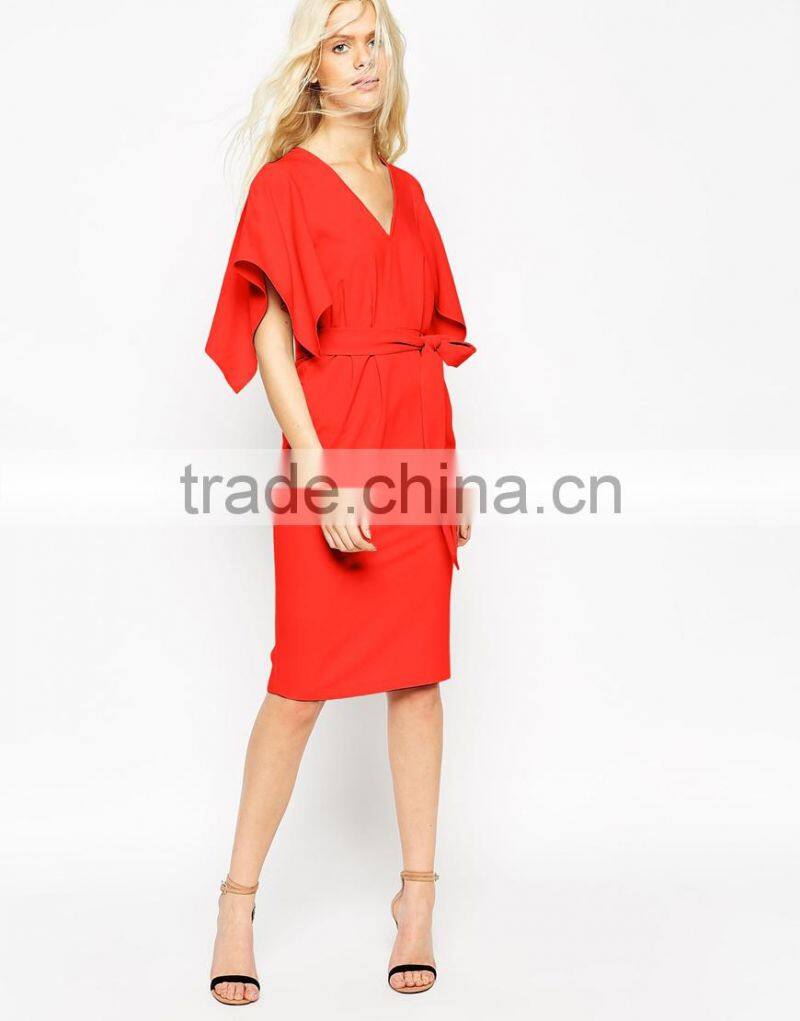 2015 Kimono Sleeve Plus Size Women Clothing Dresses for Women