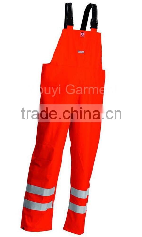 Hot Sell Flame Retardant Hi Viz Rain Bib Trousers