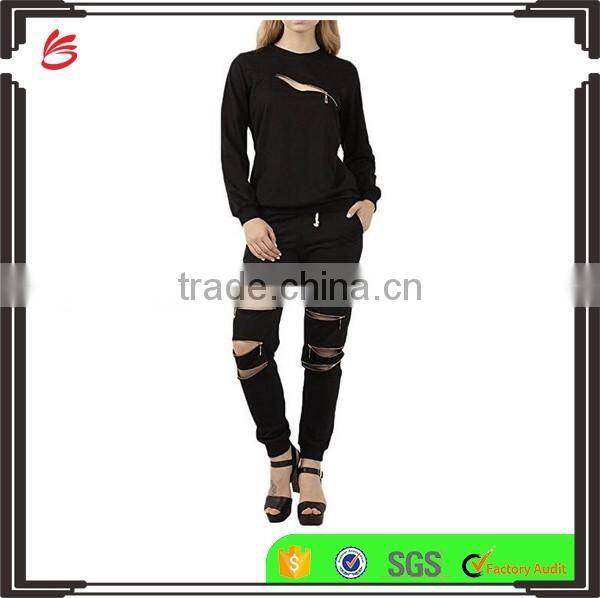 Sweatshirt Set Zipper Tracksuit women cheap tracksuit bodyfitted