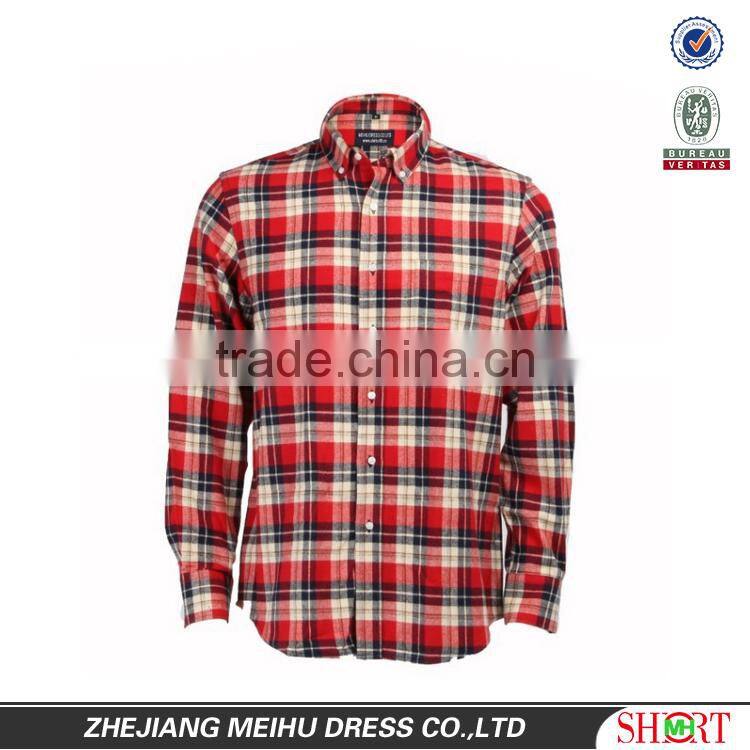 Latest fashion design Mens casual dress multi plaids flannel warm shirts