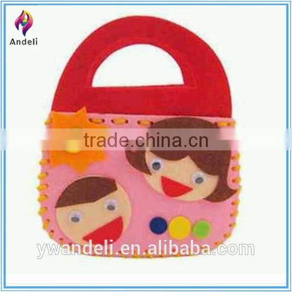 Fun Creative Felt Craft Handbag, Family Design Handbag, DIY Kids & Childrens Handbag
