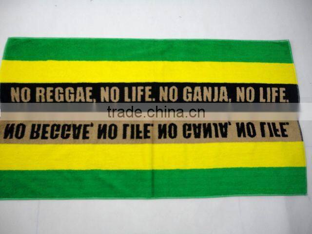 100 % cotton yarn dyed jacquard gym towels