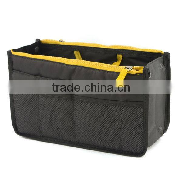 wholesale multi-function women/lady handbag organizer bag comestic bag