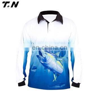 Breathable Polyester Long Sleeve Quick Dry Fishing Shirts