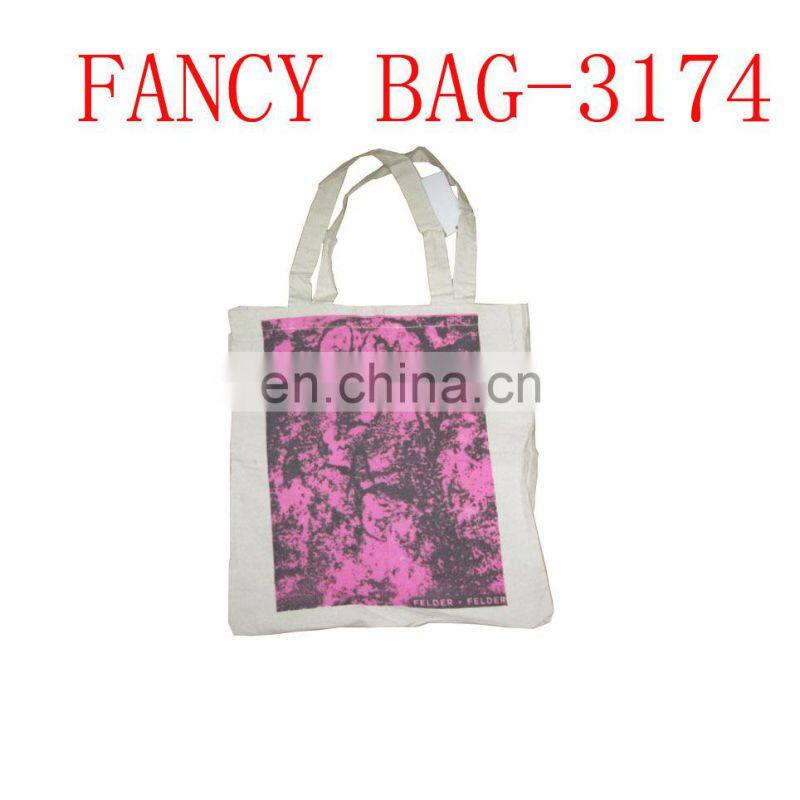 Custom Handled Cotton shopping bag logo wholesale