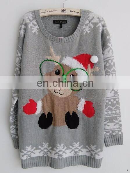 2016 Hot selling Knitting pattern Unisex Ugly Christmas jumpers sweaters