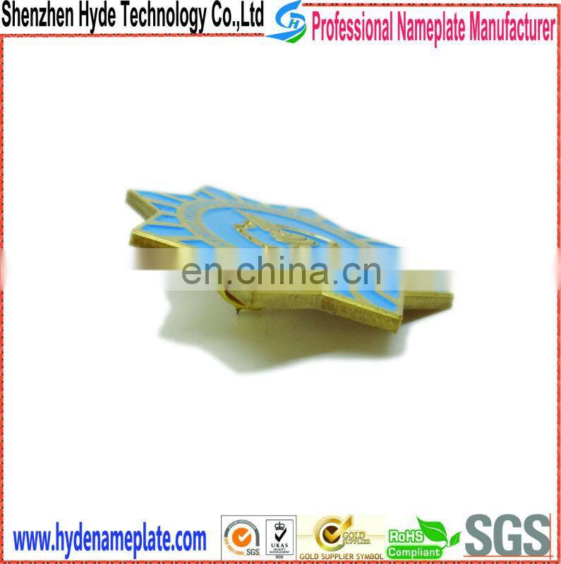 with fashion design badge, metal custom luggage tag