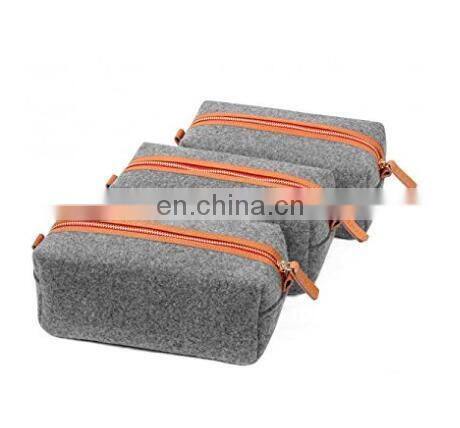 Fashion Polyester Felt Bag with PU Leather Handle