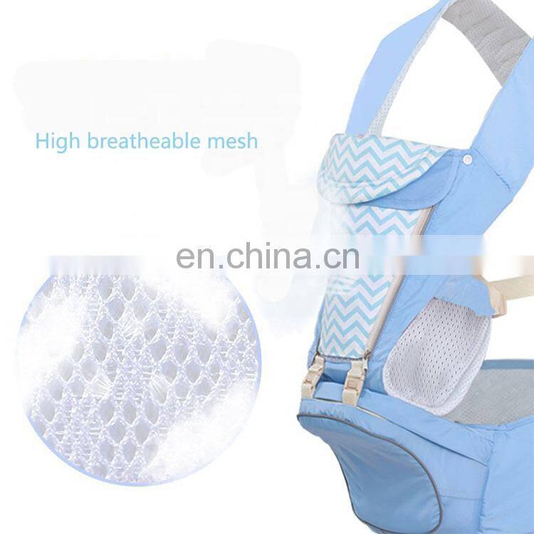 3 in 1 nontoxic soft  cotton baby carrier backpack with hip seat baby infant sling
