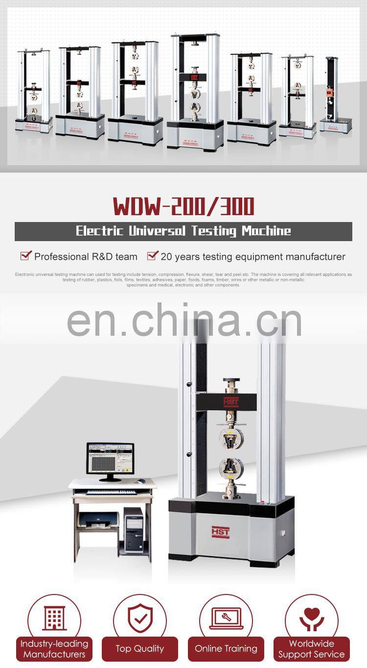 Chinese supplier laboratories equipment 300KN 30 Ton metals electronic universal tensile testing machine