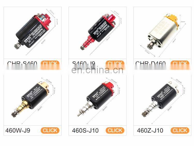 ChiHai Motor Yellow 460 speed upgrade kinetic energy Motor M4A1 DIY Mini Gun Model For Collection Metal Gift of metal gear