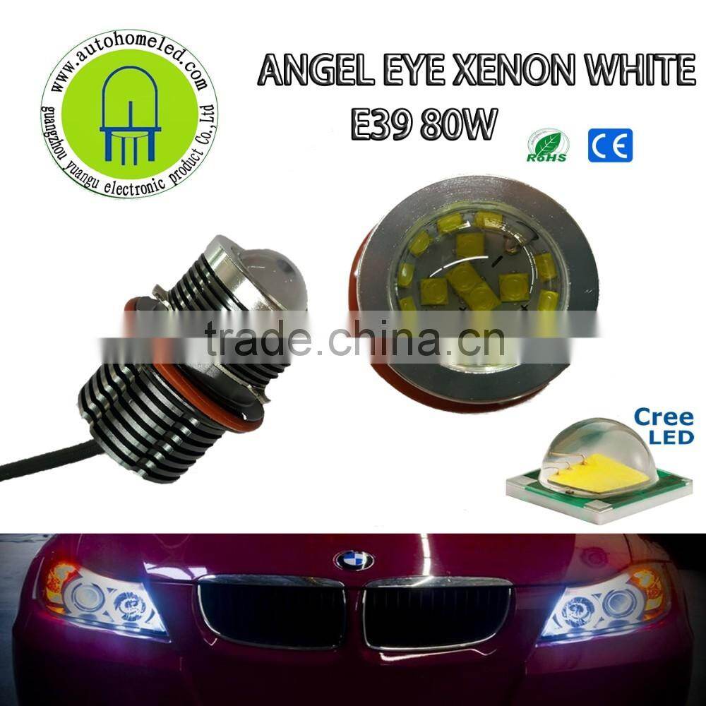E39 80W CREE 16 Led Angel eyes 160W kit Fit For E60 E61 E63 E64 E65 E66 car