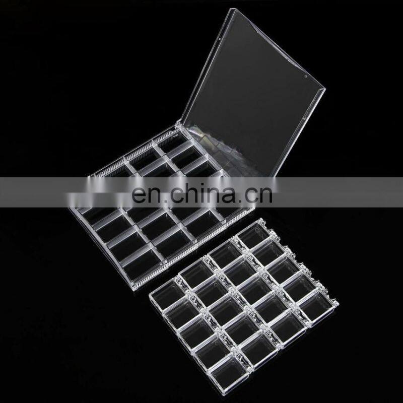 20 Grids Acrylic Empty Storage Box Strass Beads Jewelry Decoration Container