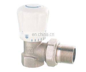 Brass Angle Radiator Valve Brass Thermostatic Valve