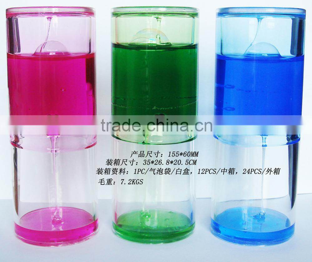 Custom LOGO Giant Oil Hourglass , Liquid Hourglass Timer, Gel Table Clock