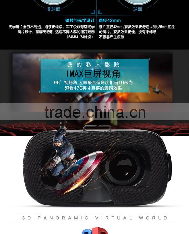 2016 Super hot For phone cardboard VR glasses world headset Box case