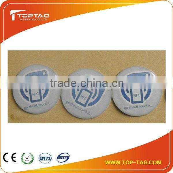 13.56Mhz Round Epoxy Rfid Tag with Chip NTAG203