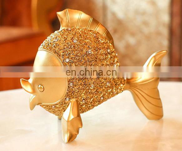 Kissing double goldfish silver fish resin or brass copper metal ornaments handicraft living room bedroom