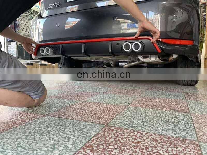 auto parts rear bumper lip diffuser for corolla 2019 +