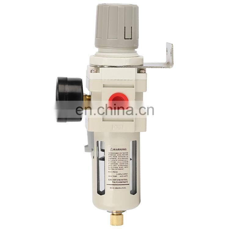 Combination AW3000-02 1/4 Inch Compressed Different Pressure Drain Air Filter Regulator Pneumatic Air Source Treatment