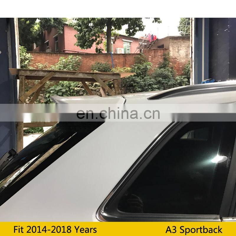 Honghang Factory Manufacture Car Parts Rear Wing, ABS Sport Rear Wing Spoiler For Audi A3 8p Sportback 2014-2018