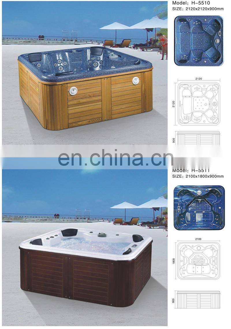 outdoor luxurious whirlpool massage bathtub, jaccuzi spa tub
