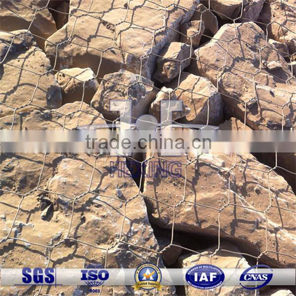 hexagonal gabion box for water project