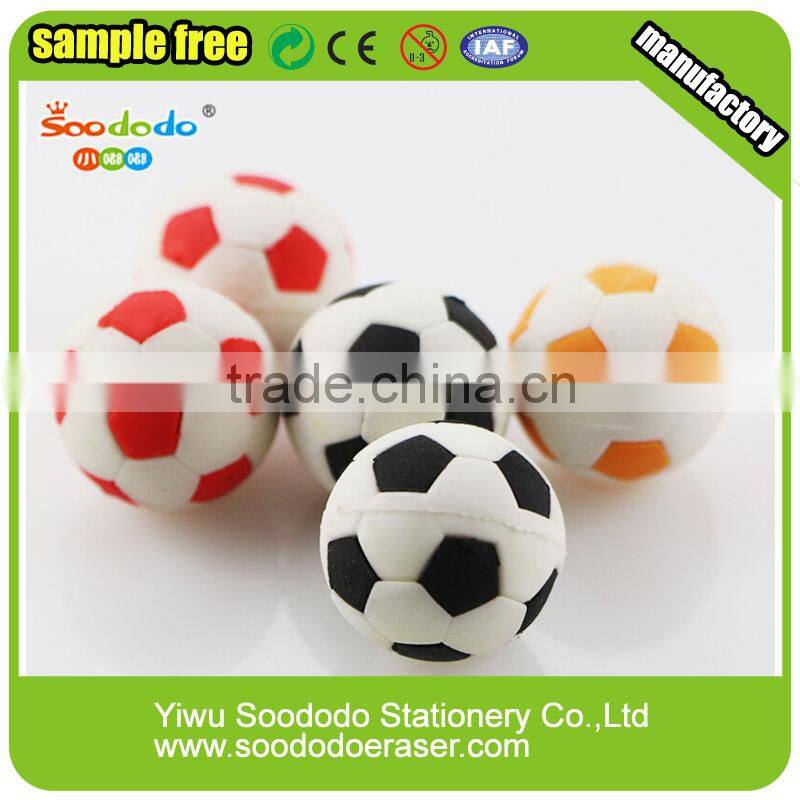 Cheap promotional eraser football shaped eraser