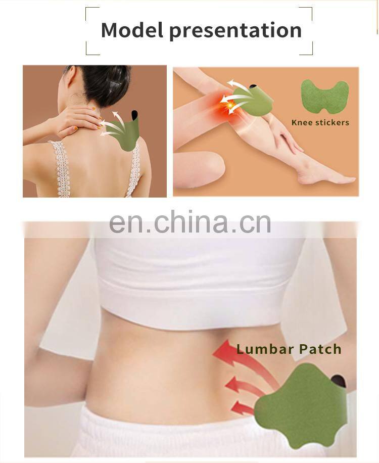 OEM Herbal Knee Joint Patches Wormwood Paste Knee Arthritis Pain Relief Patch Neck Mugwort Rheumatism Parches-para-artritis
