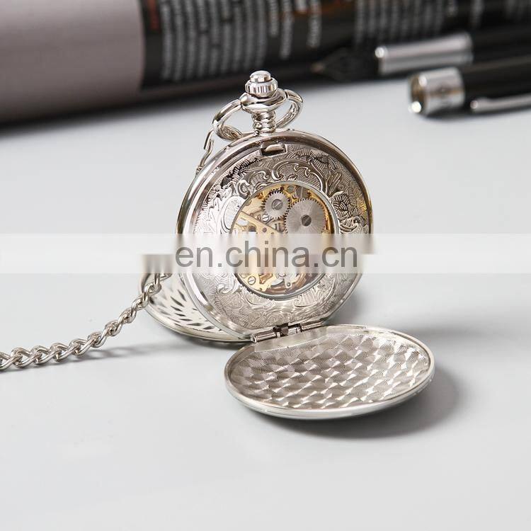 GOHUOS Luxury hand winding mechanical pocket watches for men private label mechanical watch