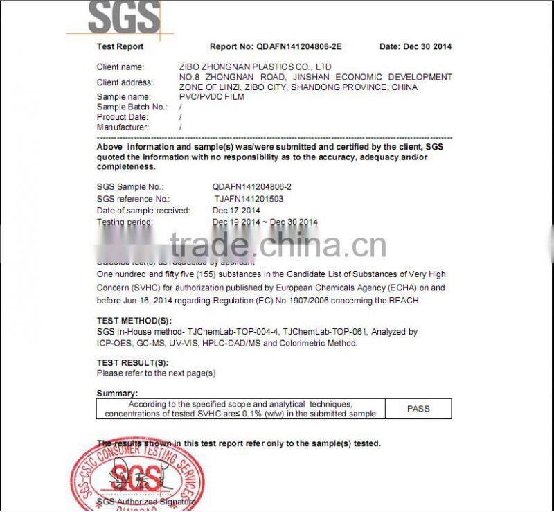 Pharma Grade PVC/PVDC/PE Film,Blister Packing Film,Packaging Material