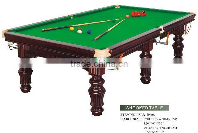 100% Natural slate solid wood pool table