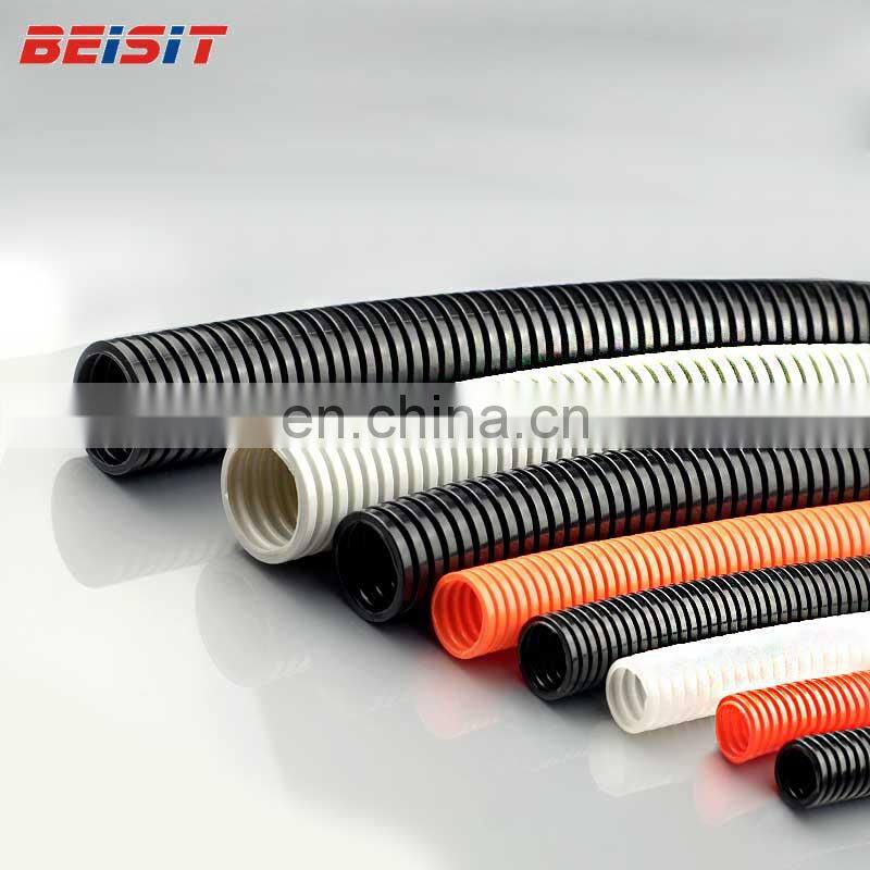 Resistance To UV Electrical Flexible nylon PA6 PA12 Corrugated Electrical Conduit Pipe AD10 AD15.8 AD25.5, AD28.5, AD34.5 AD54.5
