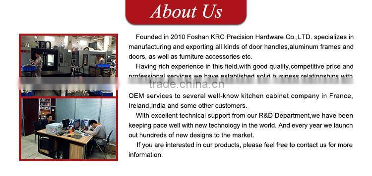 new design frosted silver anodizing aluminium door kitchen cabinet handle