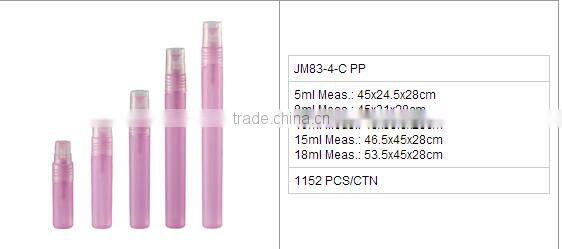 5ml promotional plastic spray perfume bottle in stock