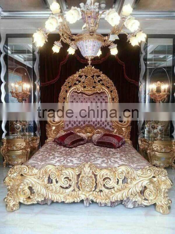 new arrival luxury solid wood princess furniture bedroom