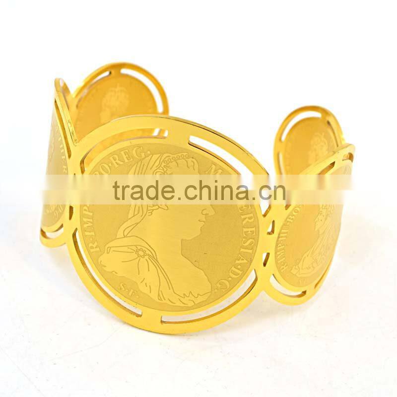 new products 2016 saudi gold jewelry hot selling stainless steel bangle