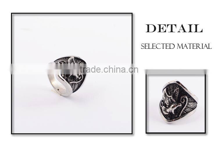 Wholesale silver jewelry big size silver ring for men