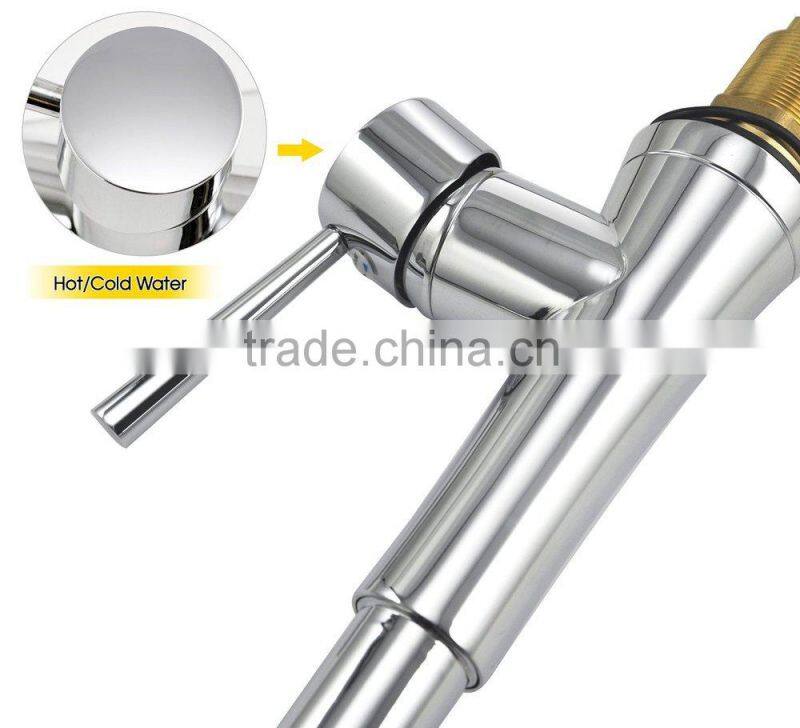 New arrival Luxury Chrome Kitchen Sink Pull Out Spray Faucet Basin Swivel Spout Mixer Tap