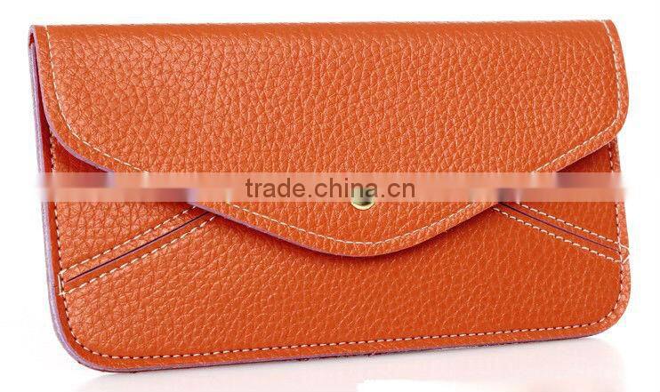 Slim women leather wallet,women wallet with button,women handbag leather