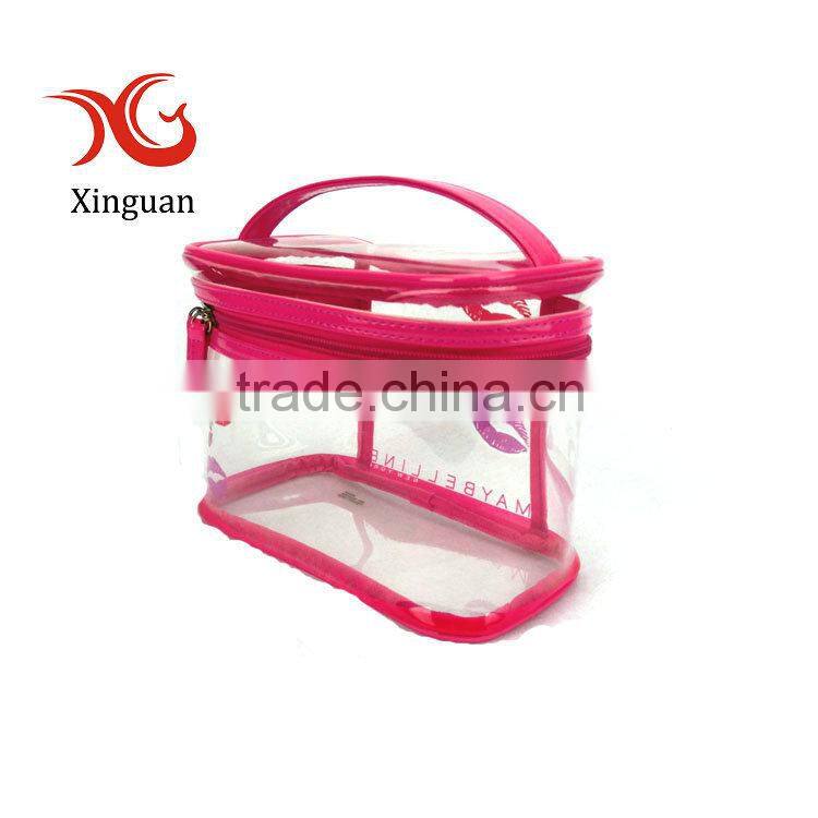 manufacture recyclable cosmetic zipper EVA clear bag