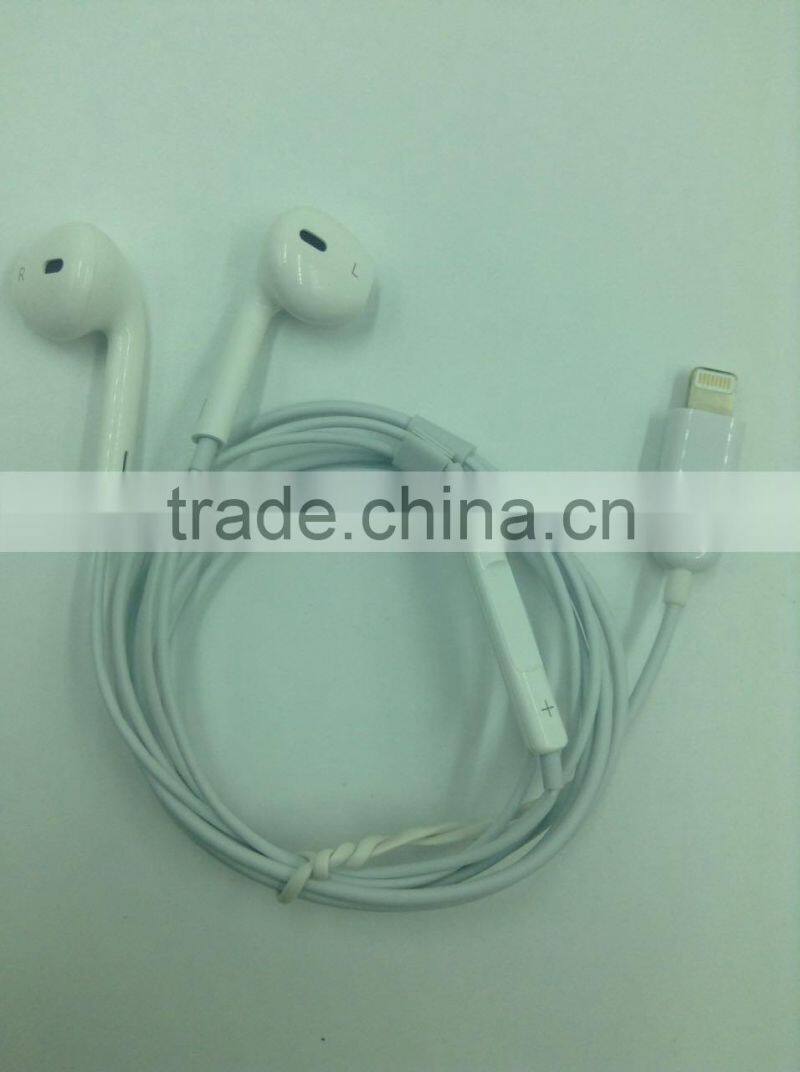 Best quality stereo Earphone noise canceling in-ear Phones With voice control for iPhone 7
