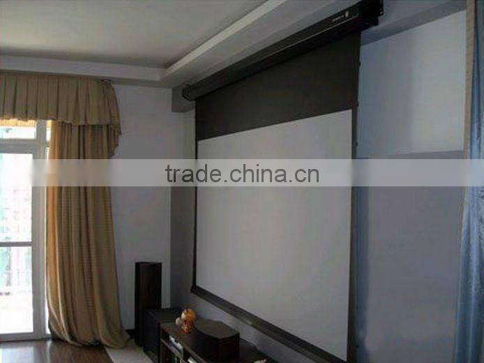 Electric tab tension screen