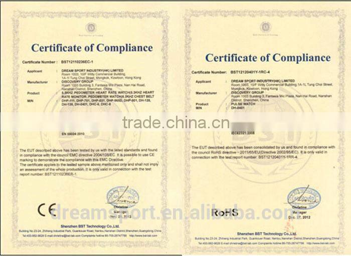 Water resistant finger sensor heart rate watch pulse digital slap wrist watch